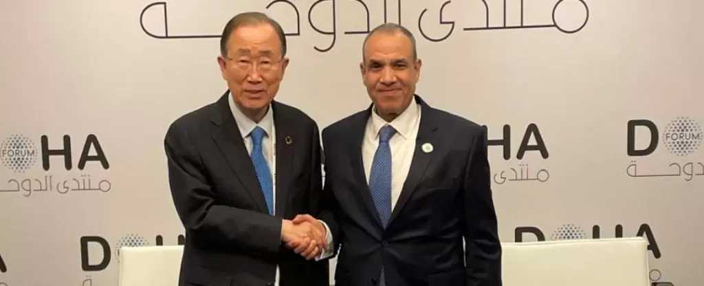 وزير الخارجية يلتقي سكرتير عام الأمم المتحدة السابق