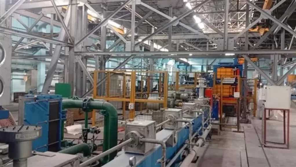 5000 طن شهريا إنتاج خط السلك الجديد بشركة مصر للألومنيوم