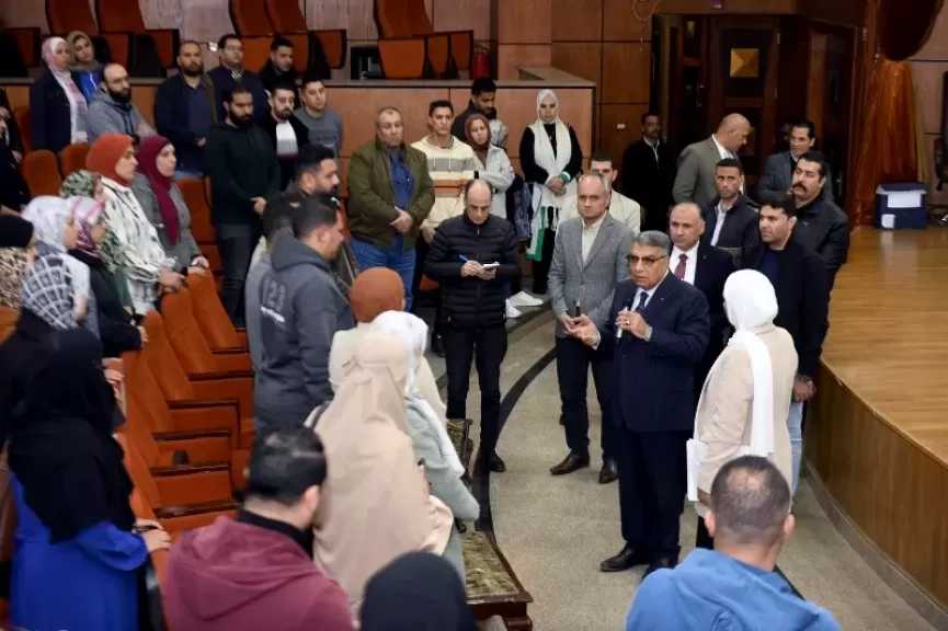 محافظ الدقهلية يتفقد أعمال الدورة التدريبية المكثفة لمديري ومهندسي التخطيط العمراني