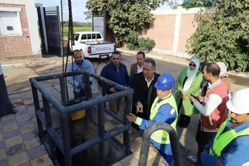 رئيس مياه الغربية يوجه برفع كفاءة محطات كفر الزيات بالتنفيذ الذاتي