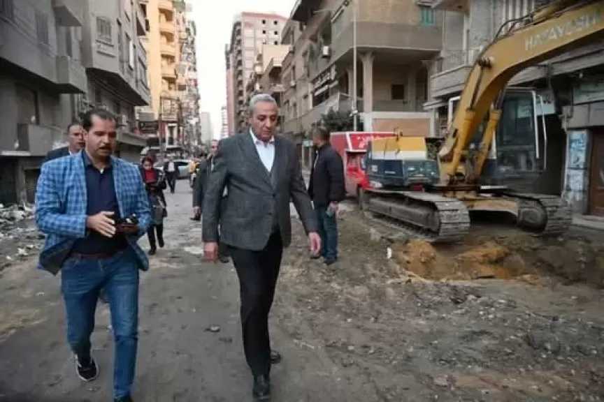 محافظ الغربية يتابع مشروعات الرصف والتطوير بالمحلة الكبرى