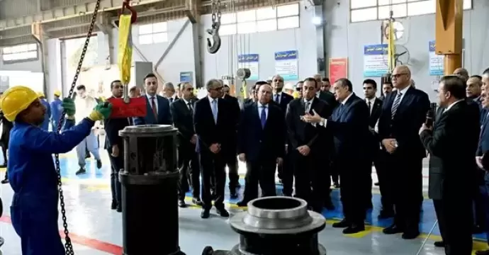 مدبولي يفتتح مصنع إنتاج الطلمبات الغاطسة بشركة قها