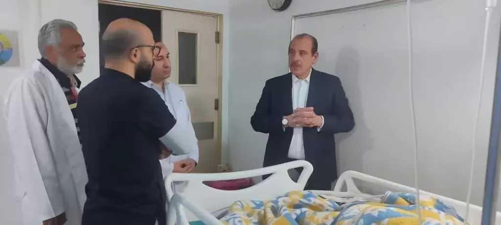نائب وزير الصحة يتفقد منشآت طبية بمحافظة الجيزة ويُشيد بأداء الأطقم الطبية بمستشفى البدرشين المركزي
