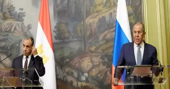 وزير الخارجية يلتقي نظيره الروسي بالقاهرة لبحث عدة ملفات