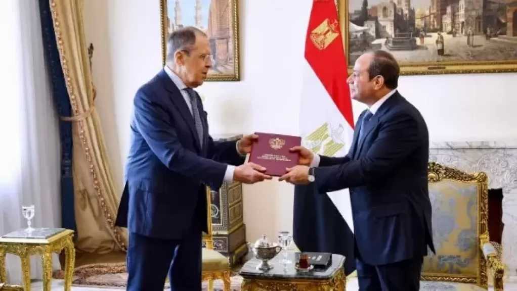 الرئيس السيسي يستقبل وزير الخارجية الروسي سيرجي لافروف