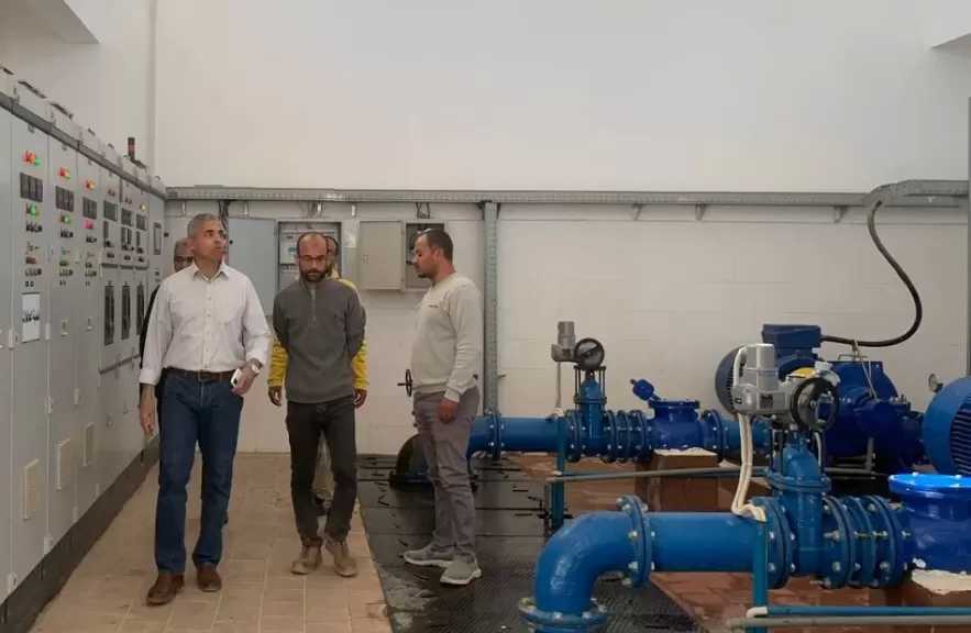 رئيس مياه البحر الأحمر يتفقد محطات الغردقة لرفع كفاءة التشغيل