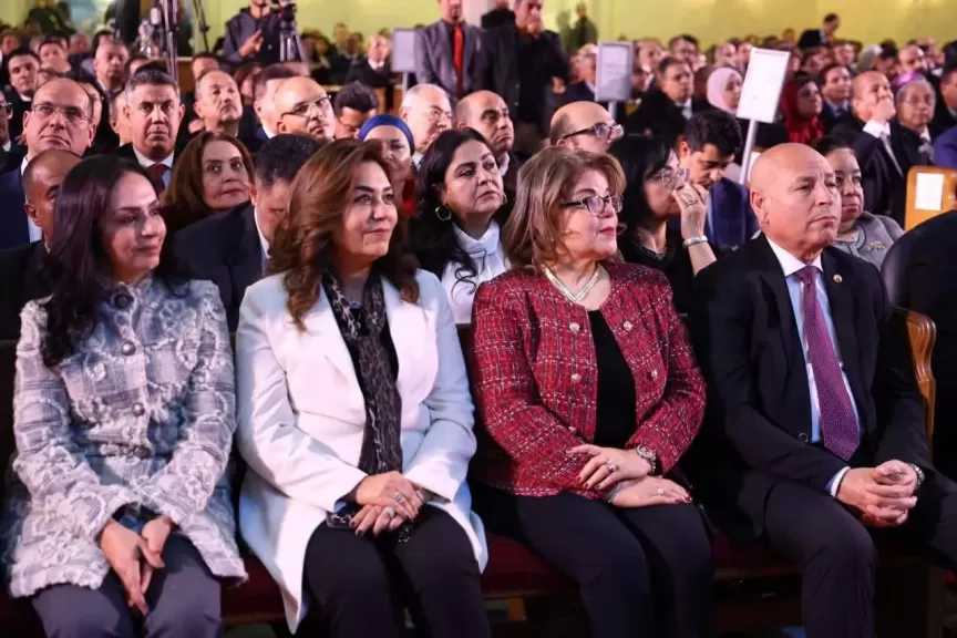 وزيرة التنمية المحلية تشارك في احتفالية الطائفة الإنجيلية بعيد الميلاد المجيد في كنيسة قصر الدوبارة