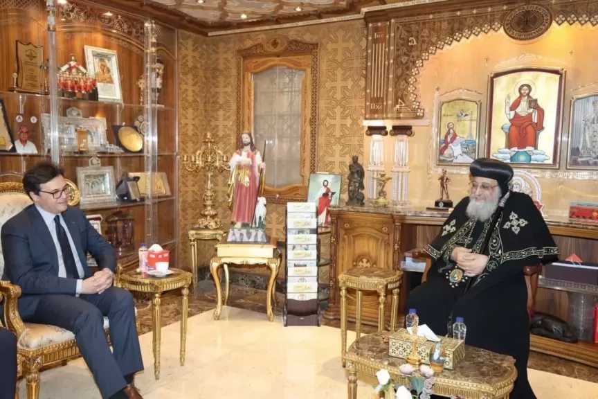 البابا تواضروس الثاني يستقبل وزير الثقافة بالكاتدرائية المرقسية لتهنئته بعيد الميلاد المجيد وبحث آفاق التعاون المشترك