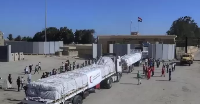 قافلة المساعدات الإنسانية ”زاد العزة” الـ 111 تدخل قطاع غزة