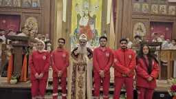 الهلال الأحمر المصري يشارك في التأمين الطبي لاحتفالات عيد الميلاد المجيد.. صور