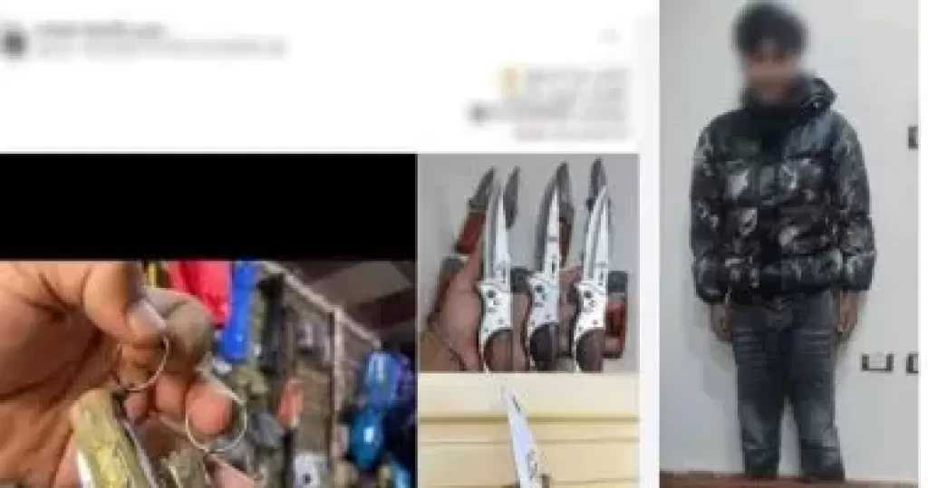 ضبط طالب بالإسماعيلية لإدارته صفحة لبيع الأسلحة البيضاء عبر الإنترنت