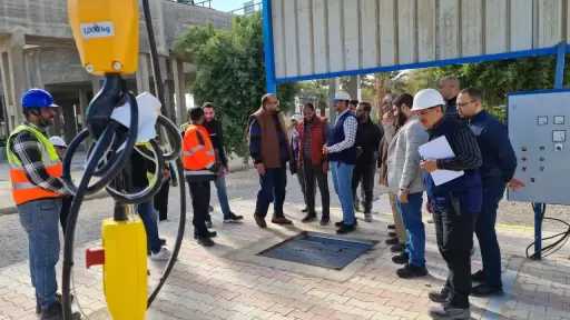 متابعة استكمال تأهيل المعالجة الثنائية بمحطة الكولا في سوهاج وتأمين مخزون الكلور