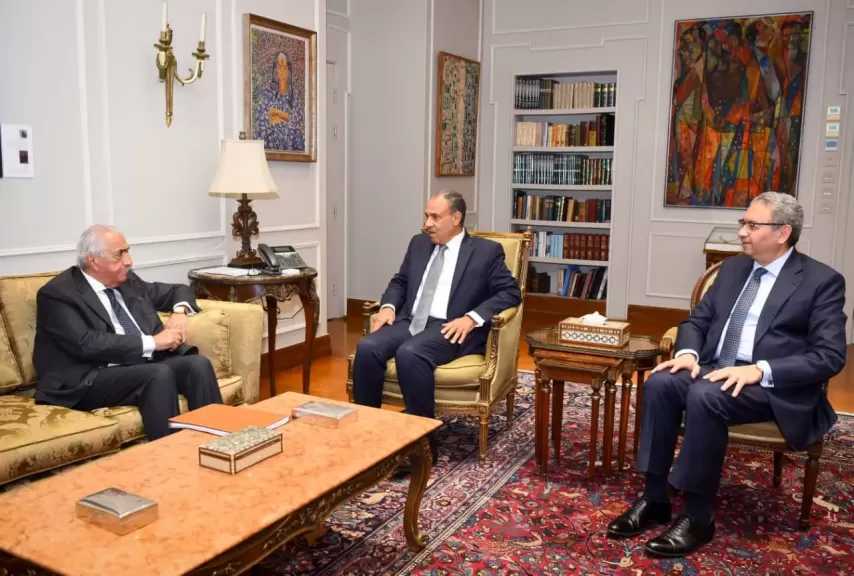 وزير الخارجية يستقبل مسئولي غرفة التجارة الأمريكية في القاهرة