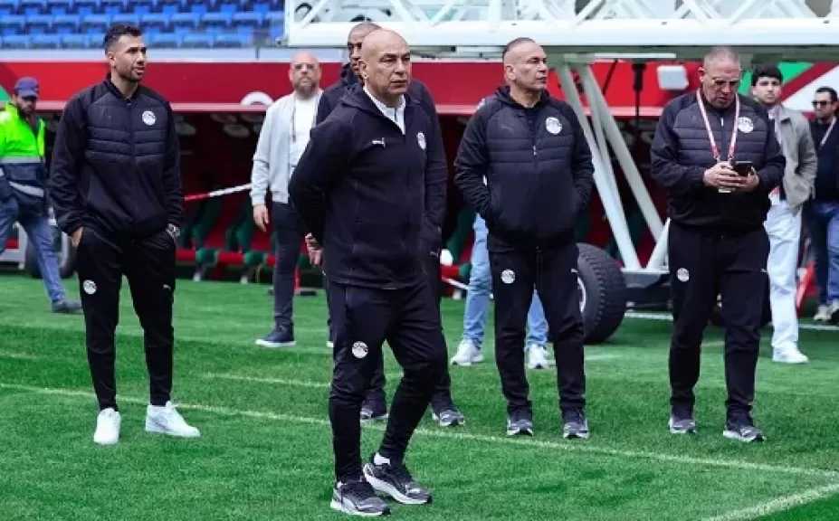 منتخب مصر يعاين ملعب ابن بطوطة قبل موقعة السنغال