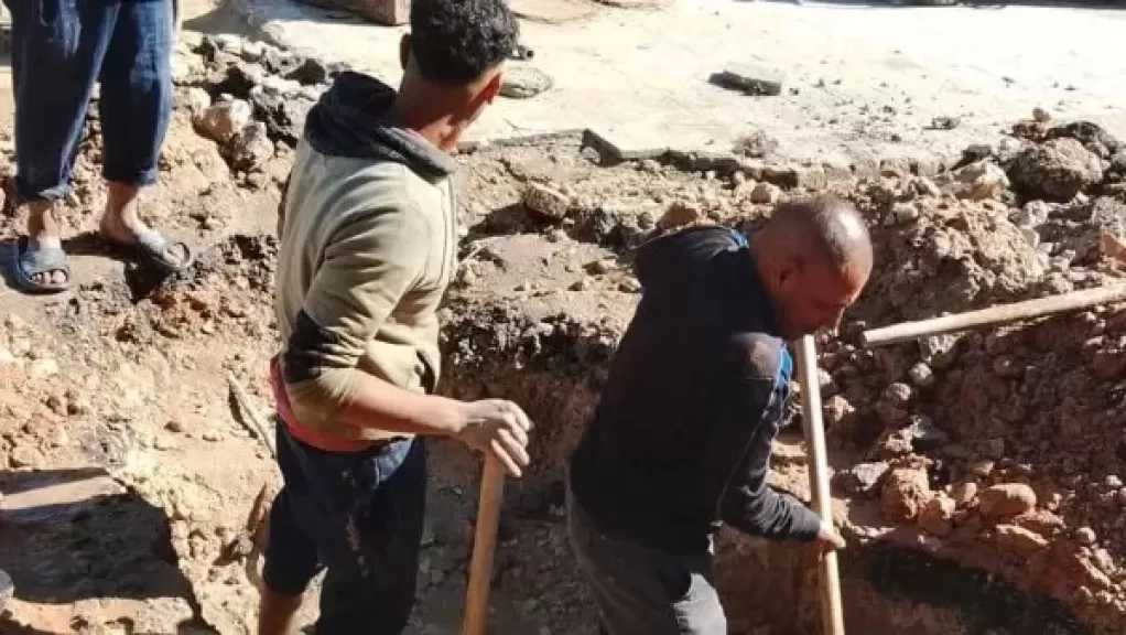 تحرك فوري لإصلاح كسر بماسورة لمياه الشرب ببورسعيد