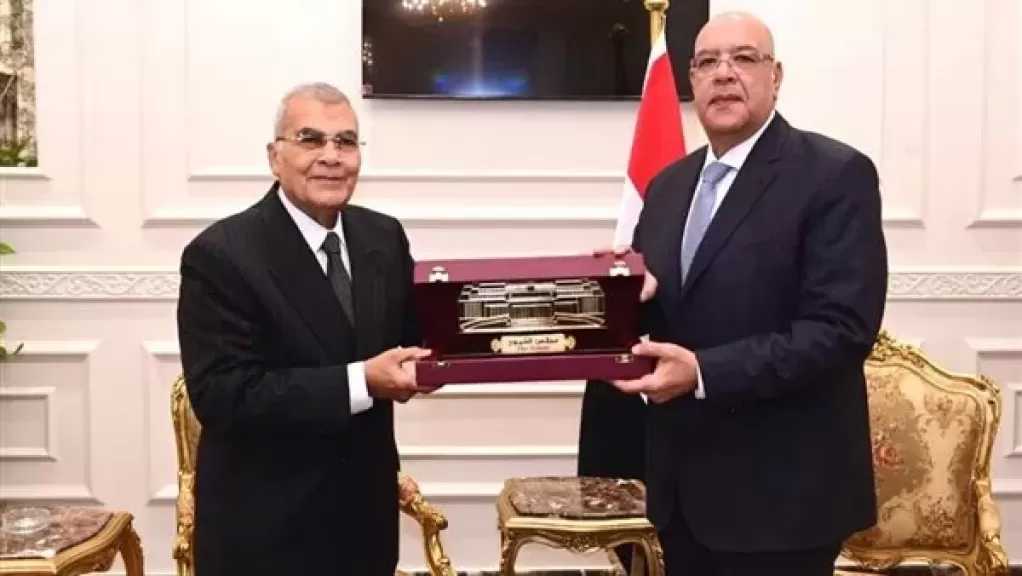 المستشار هشام بدوي يستقبل رئيس ووكيلي مجلس الشيوخ