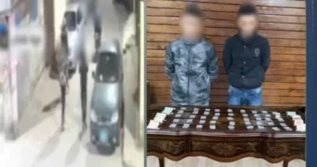 فيديو فضح نشاطهما.. سقوط مروجى مخدرات يستقلان دراجة نارية بالقليوبية
