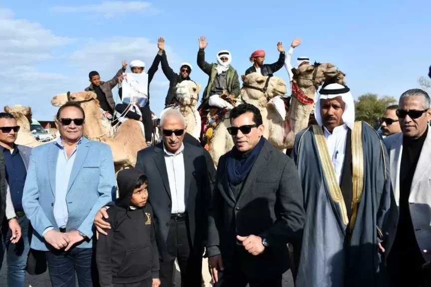 وزير الشباب والرياضة ومحافظ شمال سيناء يشهدان ختام مهرجان سباقات الهجن بالعريش