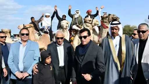 وزير الشباب والرياضة ومحافظ شمال سيناء يشهدان ختام مهرجان سباقات الهجن بالعريش