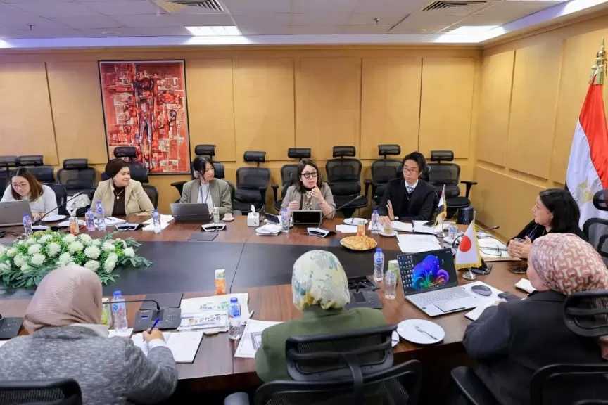نائبة وزيرة التضامن الاجتماعي تلتقي فريق هيئة التعاون الدولي اليابانية «جايكا»