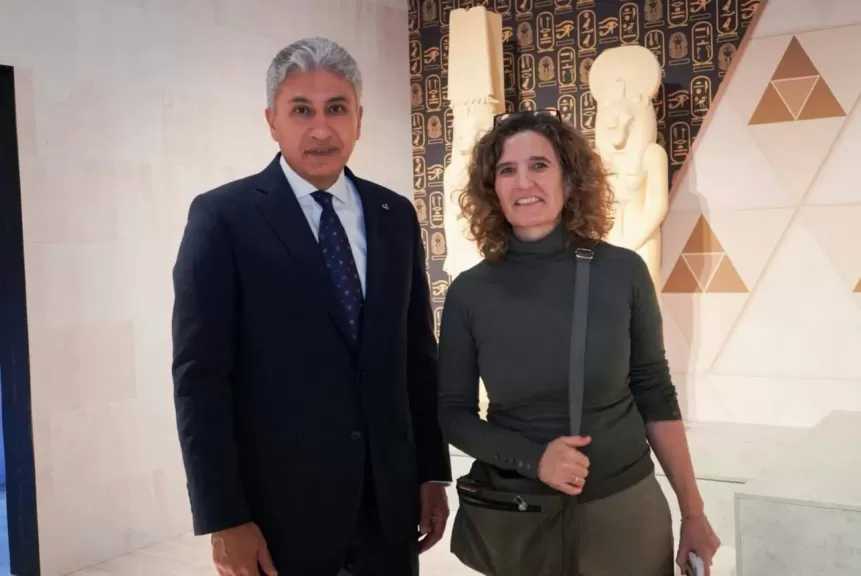 وزير السياحة والآثار يختتم زيارته الرسمية للعاصمة الإسبانية مدريد بعقد عدداً من اللقاءات الإعلامية مع وسائل الإعلام الإسبانية