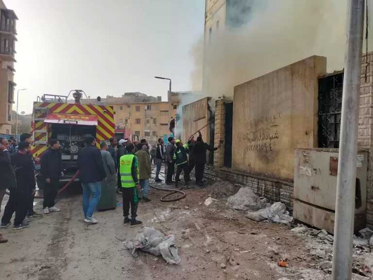 تشكيل لجنة هندسية لمعاينة آثار الحريق في مستشفى أطفال مصر بالقاهرة