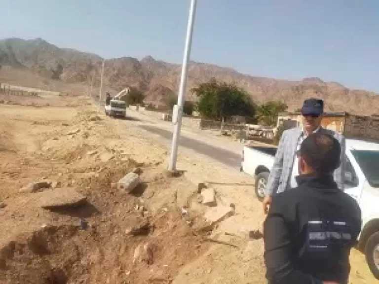 جنوب سيناء.. تطوير المدخل السياحي لحى الترابين بنويبع