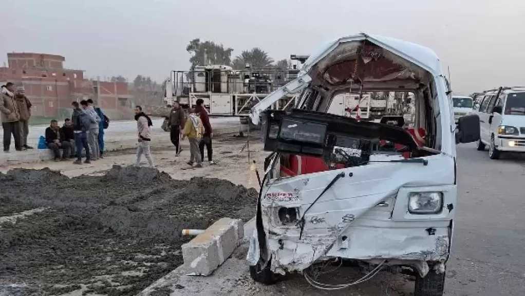 مصرع شخص وإصابة 4 آخرين بحادث على الطريق الإقليمي في المنوفية