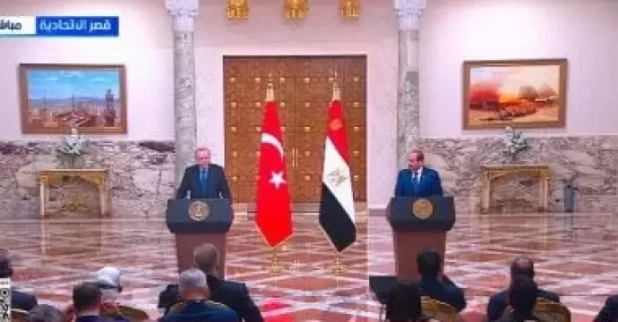 الرئيس السيسى: زيارة الرئيس التركى فرصة لمواصلة الحوار المشاورات العميقة
