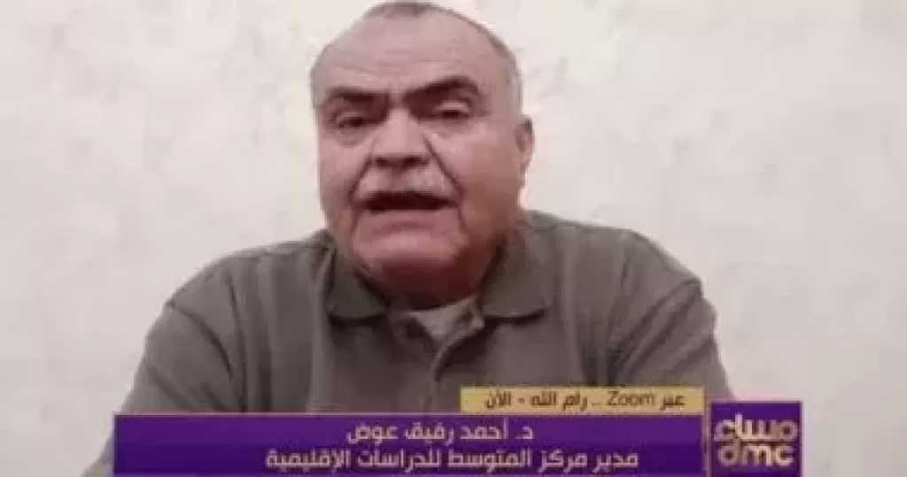 عوض: إسرائيل تعتبر فلسطين ”فضاءً سيادياً” لها وترفض تماماً حل الدولتين