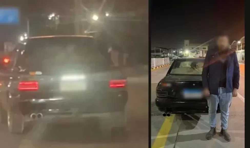 ضبط صاحب سيارة ملاكي تسببت في إعاقة رؤية السائقين بطنطا