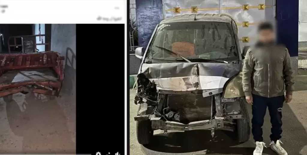 سقوط سائق متهور بعد فيديو دهس صاحب تروسيكل بالشرقية