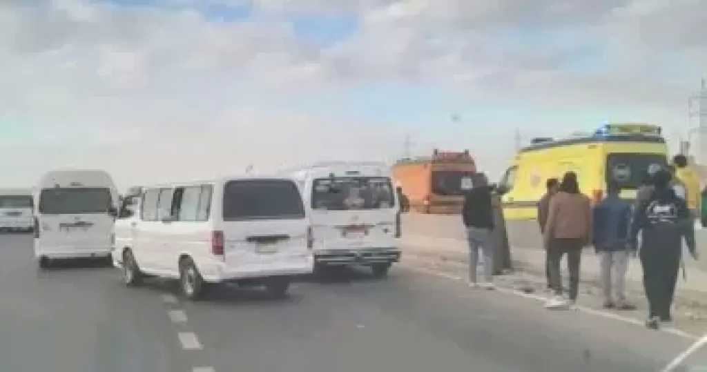 مصرع شخص فى حادث تصادم بطريق القاهرة الفيوم