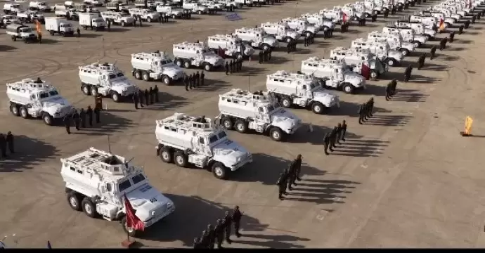 رئيس الصومال ووزير الدفاع يشهدان اصطفاف القوات المصرية قبل مغادرتها للصومال