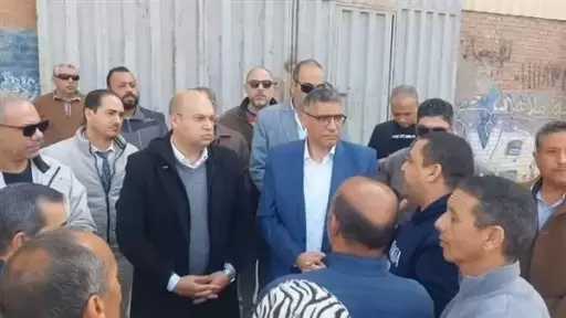 محافظ الجيزة يتفقد جهود تطهير مصرف رشاح أبو عوض بالهرم