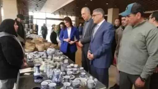 محافظ الجيزة يفتتح معرض الحرف اليدوية والتراثية بالأهرامات لدعم الحرفيين