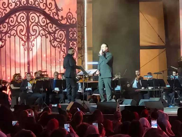 جمهور الأوبرا يحتفي بوائل جسار في حفل عيد الحب.. وأمسية رومانسية كاملة العدد