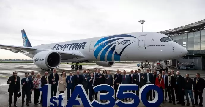 مصر للطيران تحتفل غدا باستلام طائراتها الجديدة من طراز ايرباص 350 | صور