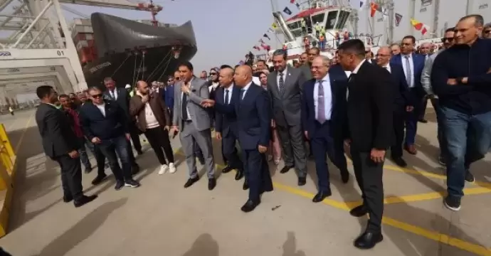 وزير النقل يشهد انطلاق تشغيل محطة حاويات تحيا مصر بميناء دمياط
