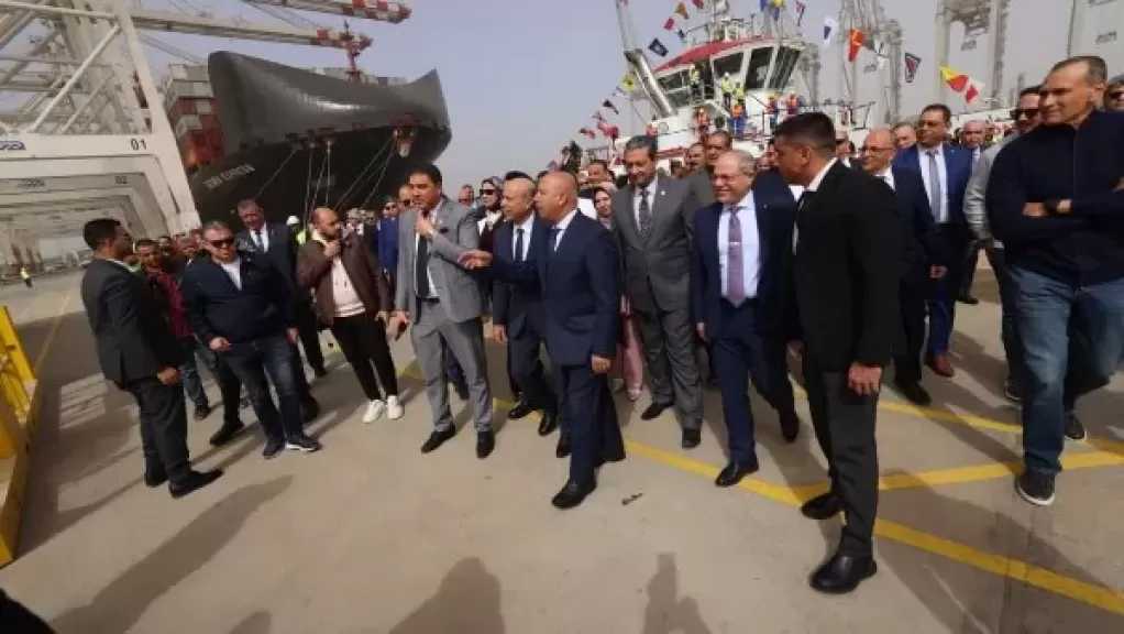 وزير النقل يشهد انطلاق تشغيل محطة حاويات تحيا مصر بميناء دمياط