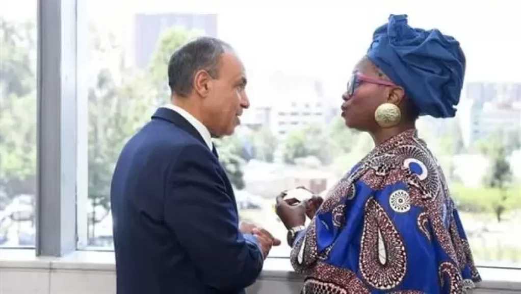 وزير الخارجية يلتقي مفوضة الطاقة والبنية التحتية بالاتحاد الإفريقي