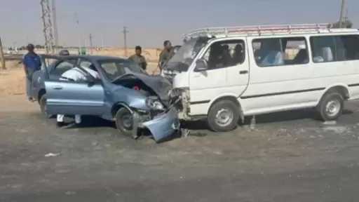 إصابة 5 بينهم طفلان في انقلاب سيارة نصف نقل أمام الجامعة الأهلية بجمصة