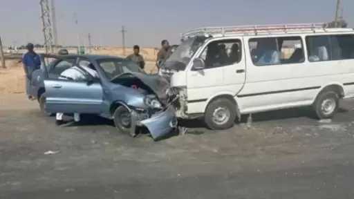 إصابة 6 أشخاص في انقلاب سيارة بطريق المنصورة الجديدة جمصة