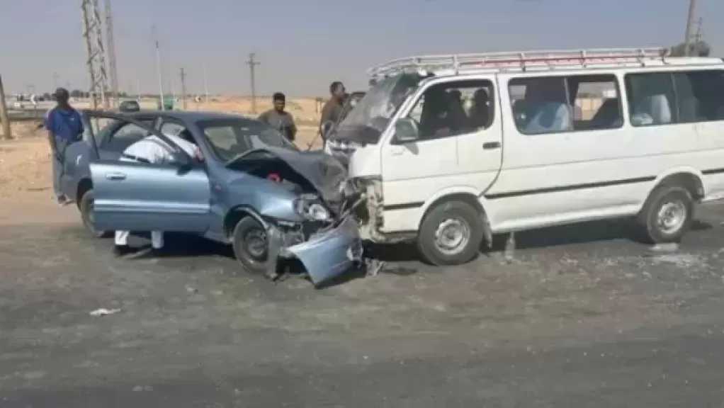 مصرع شخص وإصابة 6 آخرين في حادث على الطريق الأوسطي