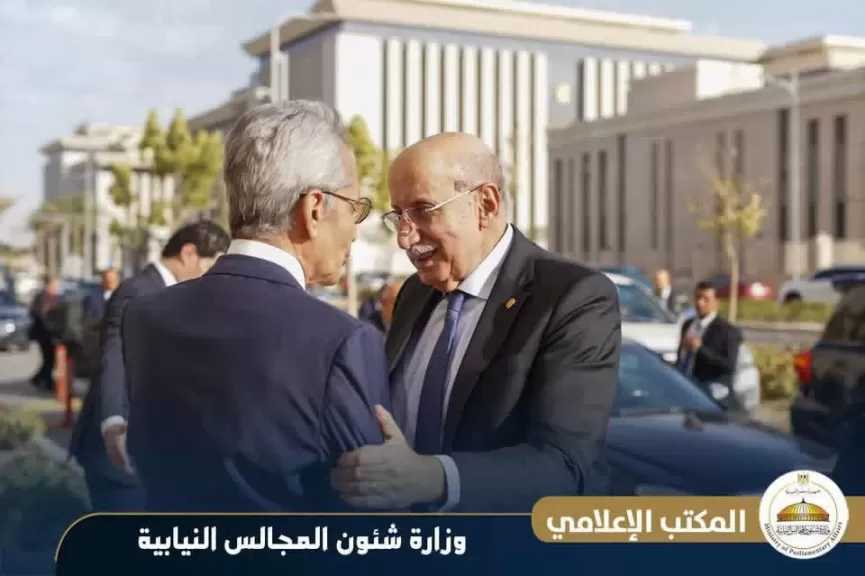 وزير الشئون النيابية يستقبل رئيس مجلس القضاء الأعلى ووفداً قضائياً رفيع المستوى لبحث سبل التعاون