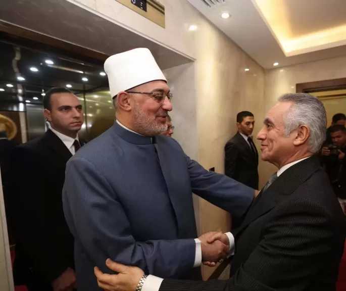 وزير العدل يستقبل مفتي جمهورية مصر العربية للتهنئة بتوليه مهام منصبه