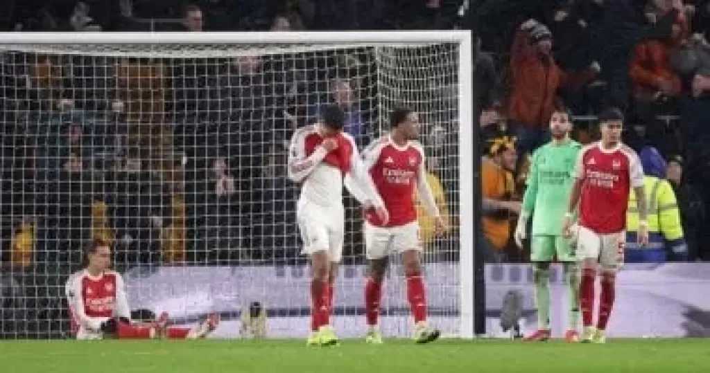 ‎أرسنال يتعثر أمام وولفرهامبتون بتعادل 2-2 فى الدورى الإنجليزى