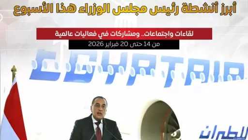 المركز الإعلامي لمجلس الوزراء يستعرض بالإنفوجراف أبرز الأنشطة هذا الأسبوع