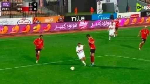 استمرار التعادل السلبى بين الزمالك وحرس الحدود بعد 30 دقيقة