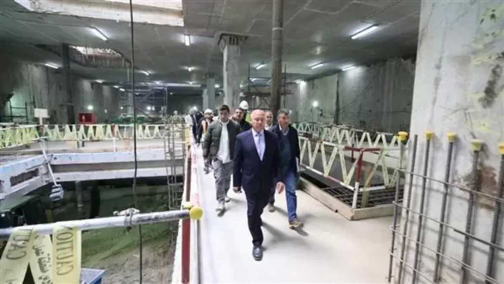 وزير النقل يتفقد محطة الملك الصالح بمشروع المرحلة الأولى للخط الرابع للمترو
